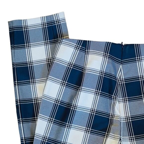 Rag & Bone Women’s Sz 0 Blue Plaid Pants Simone High Rise Ankle Slim Stretch - Picture 11 of 16